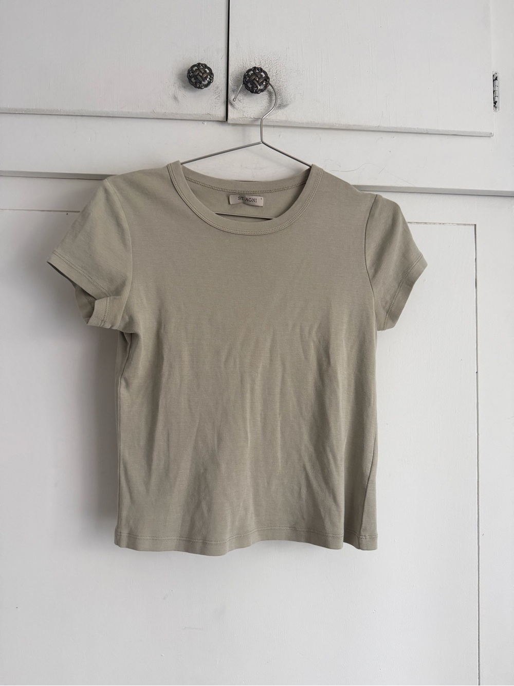 St. Agni Organic Cotton Baby Tee - Smokey Olive